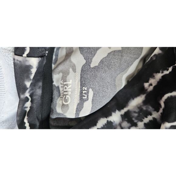 Athleta Girl Camo Pullover‎ Long Sleeve Hoodie Swim Cover Top? Girls Large 12 - Picture 3 of 3